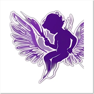 Mystic Purple Fairy Silhouette No. 694 Posters and Art